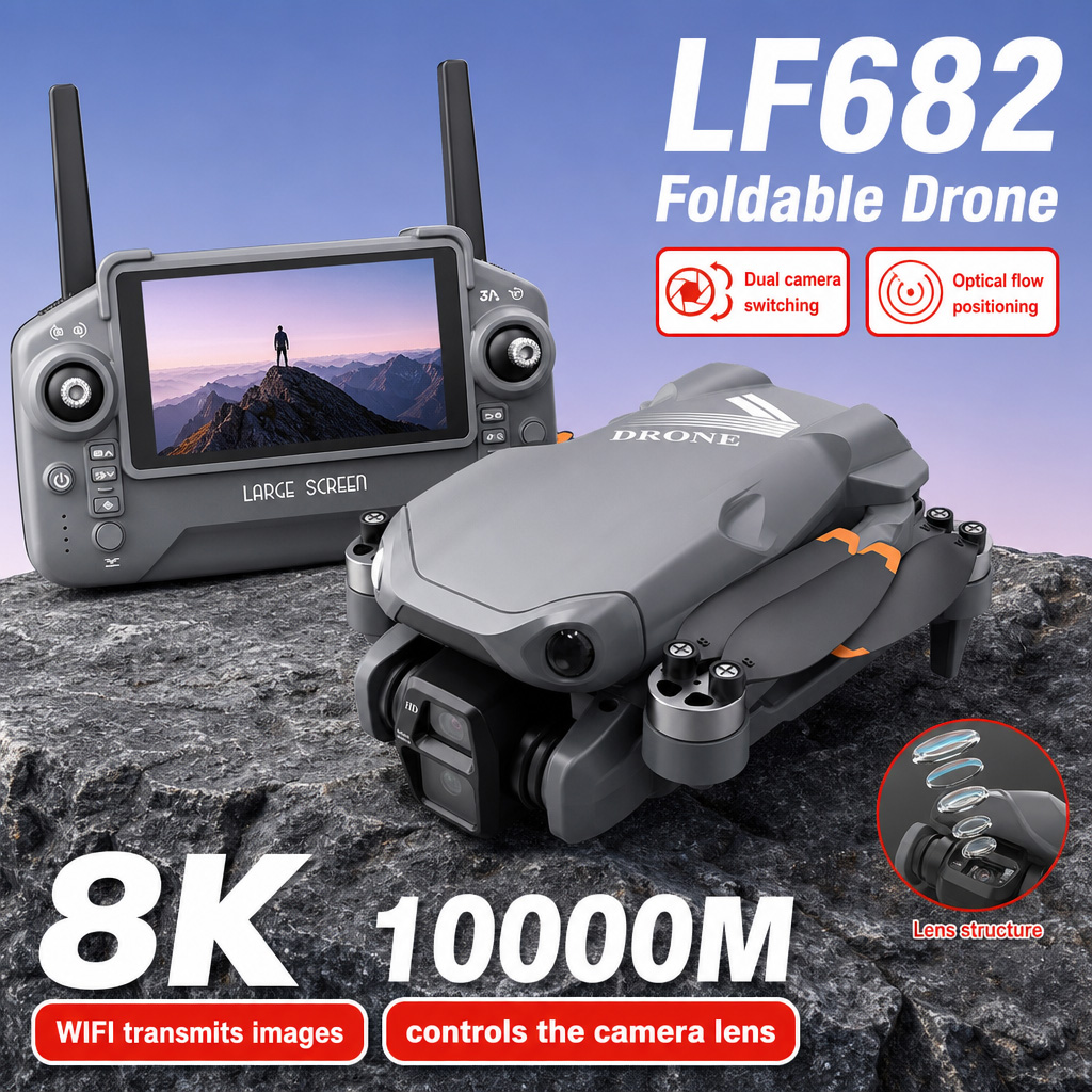 Dji Drone Mini 3 - Luftbild-Drohne LF682 mit 8K HD Dual-Kameras,