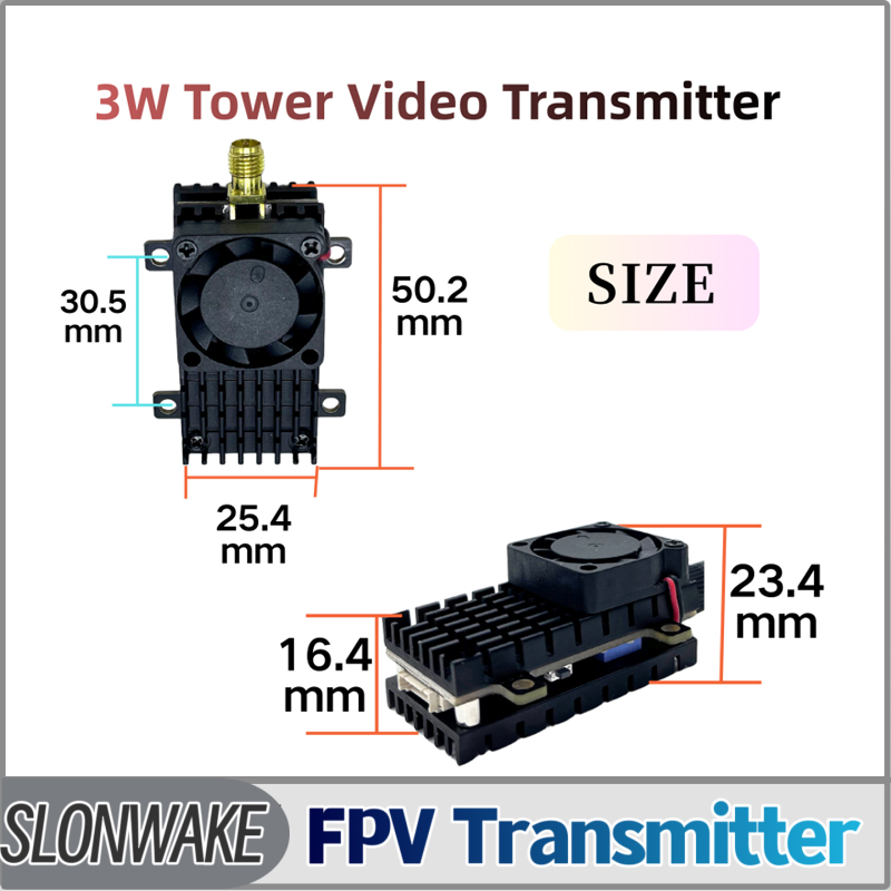 Drone Receiver - SLONWAKE 5,8G 3000mW Simulation VTX FPV