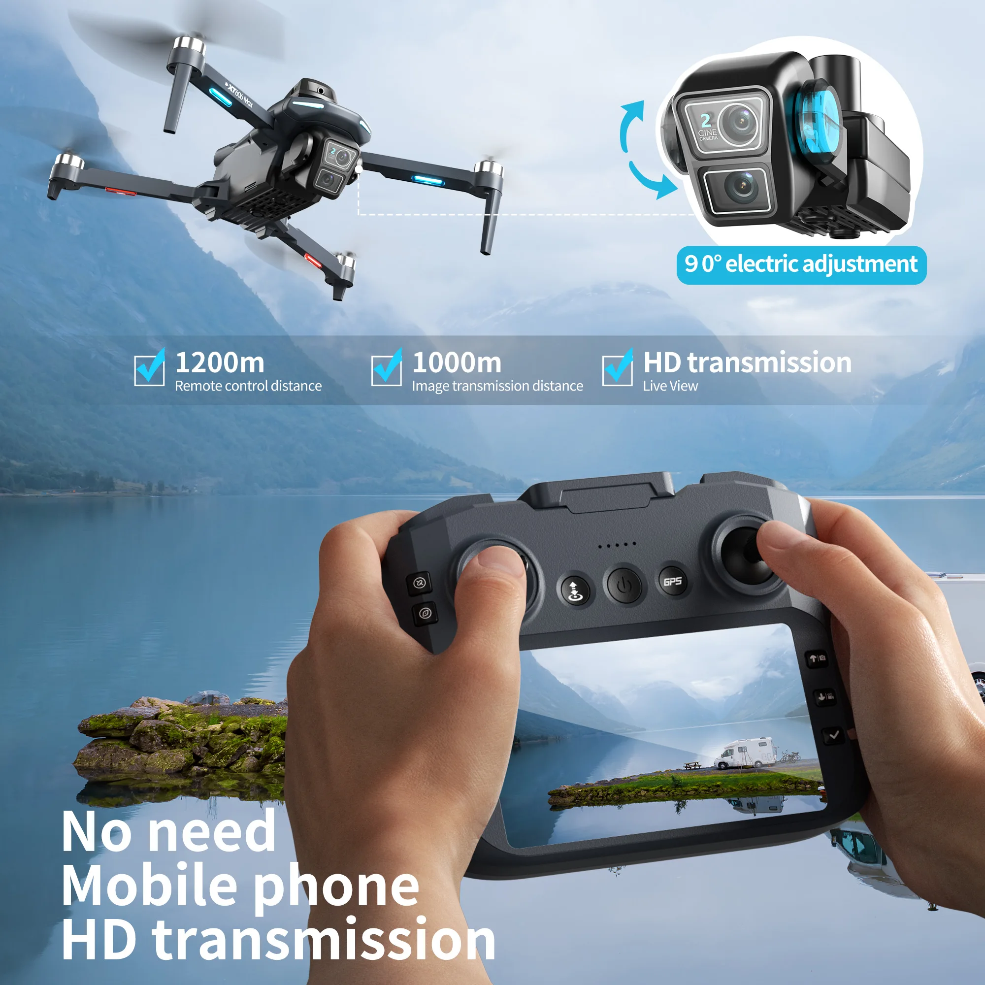 Lenovo XT606 MAX GPS-Drohne 4K – Drone Gps Mount Bewertung und Preis